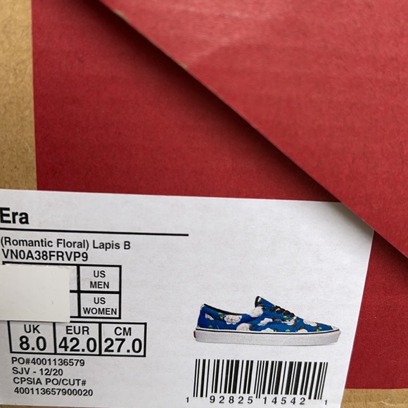 Vans Era Romantic Floral Lapis Blue Men’s - Picture 16 of 16